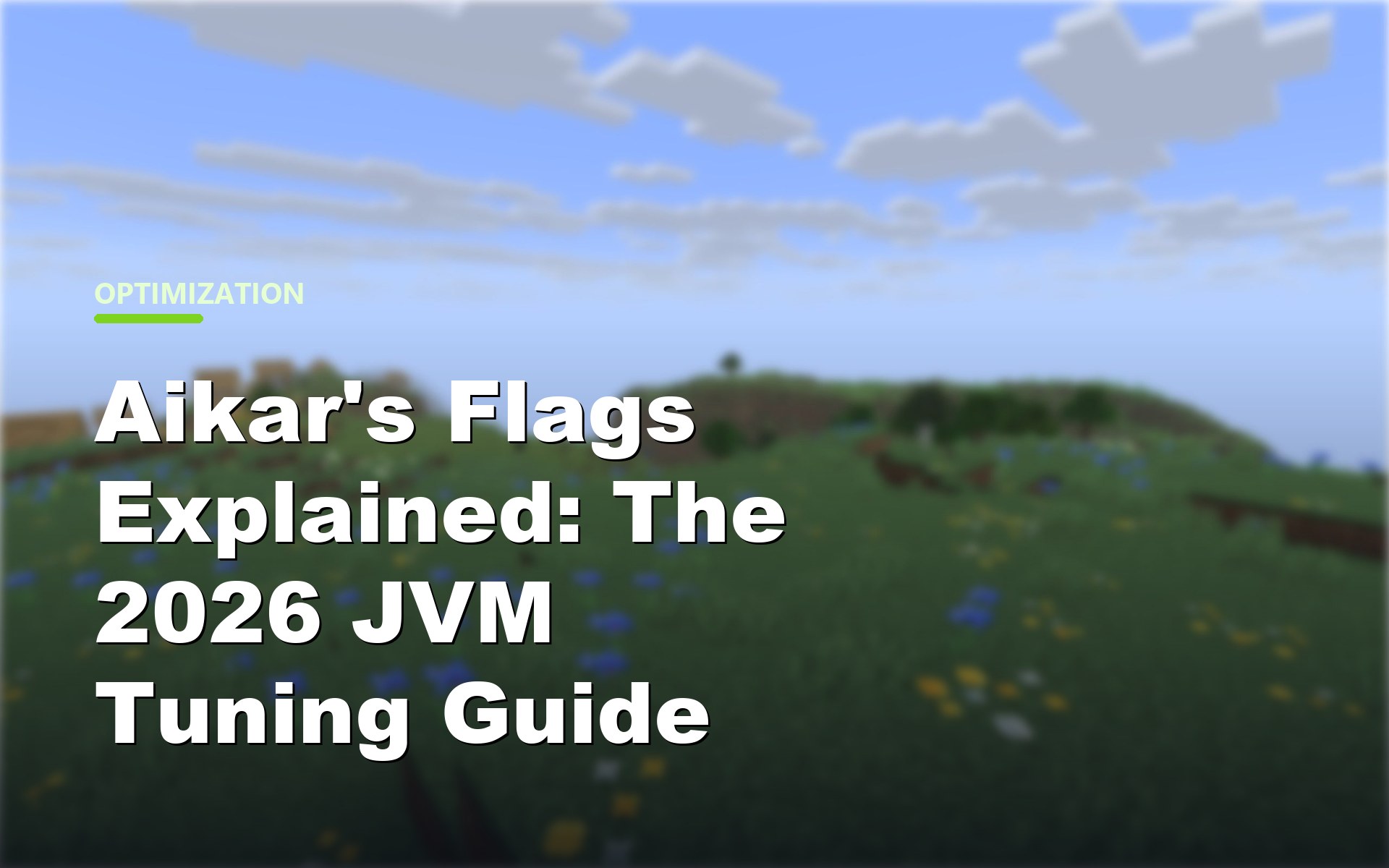 Aikar's Flags explained Java JVM tuning guide cover