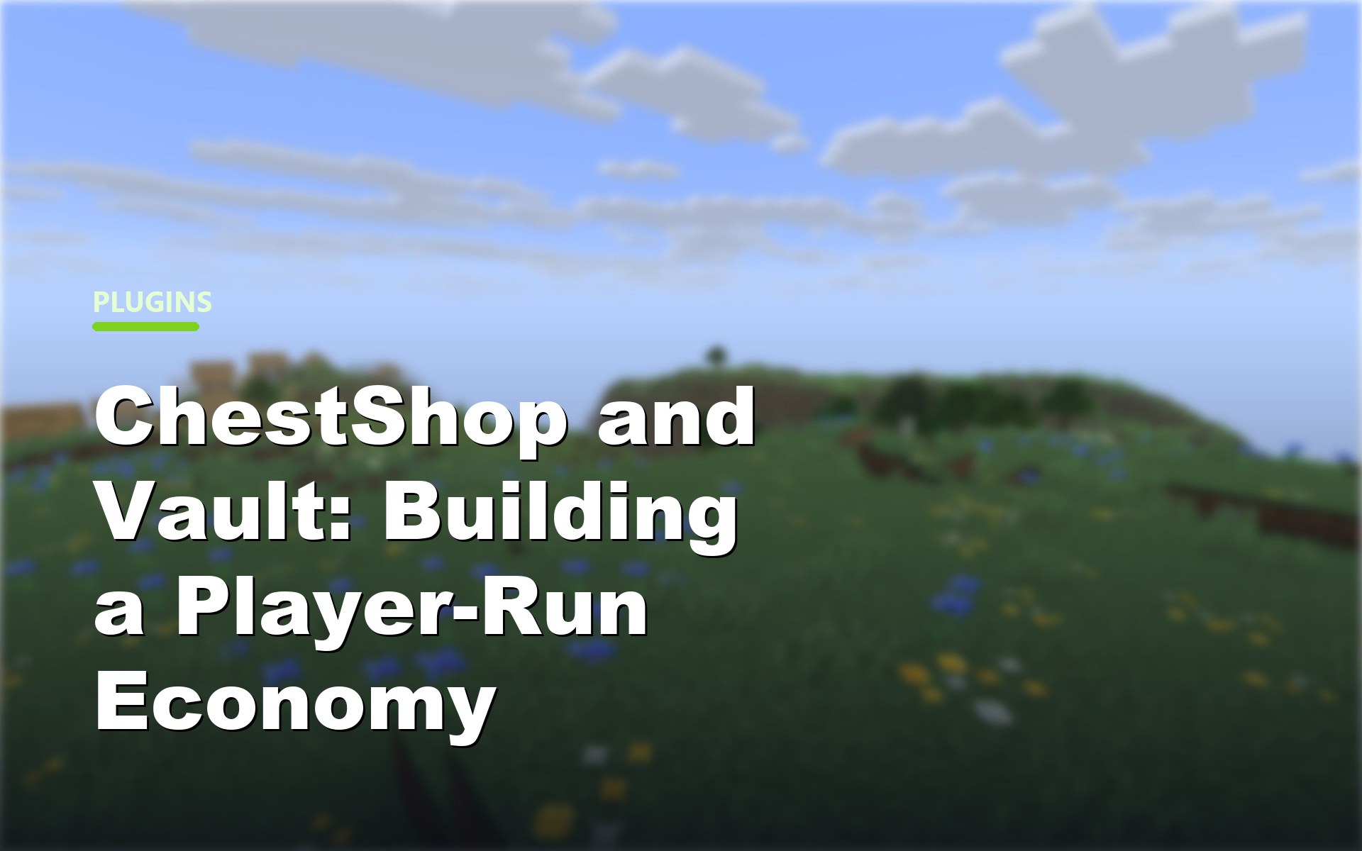 ChestShop and Vault player-run Minecraft economy cover