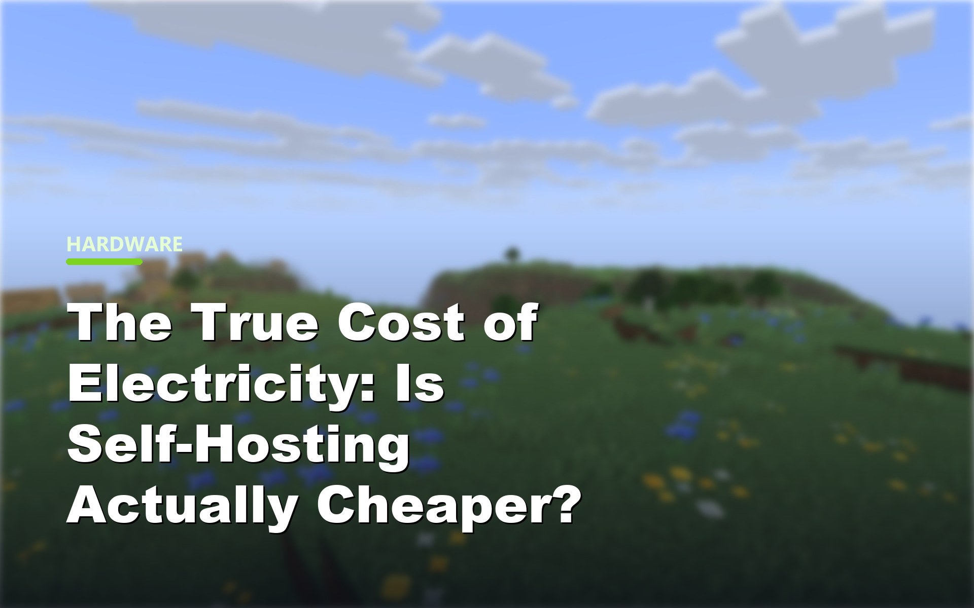 The True Cost of Electricity: Is Self-Hosting Actually Cheaper?