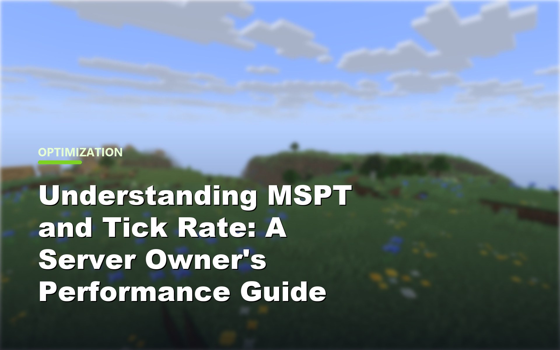 MSPT and tick rate explained for Minecraft servers