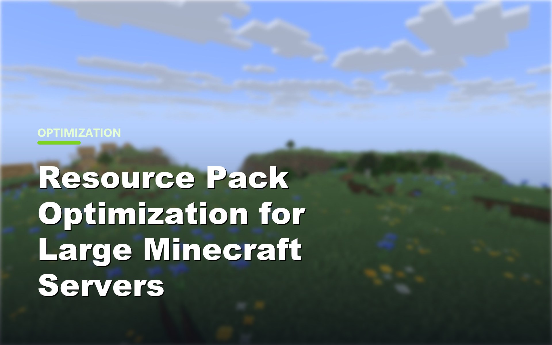 Resource Pack Optimization for Large Minecraft Servers