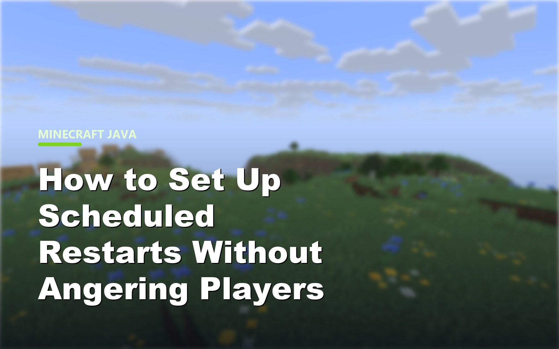 How to Set Up Scheduled Restarts Without Angering Players
