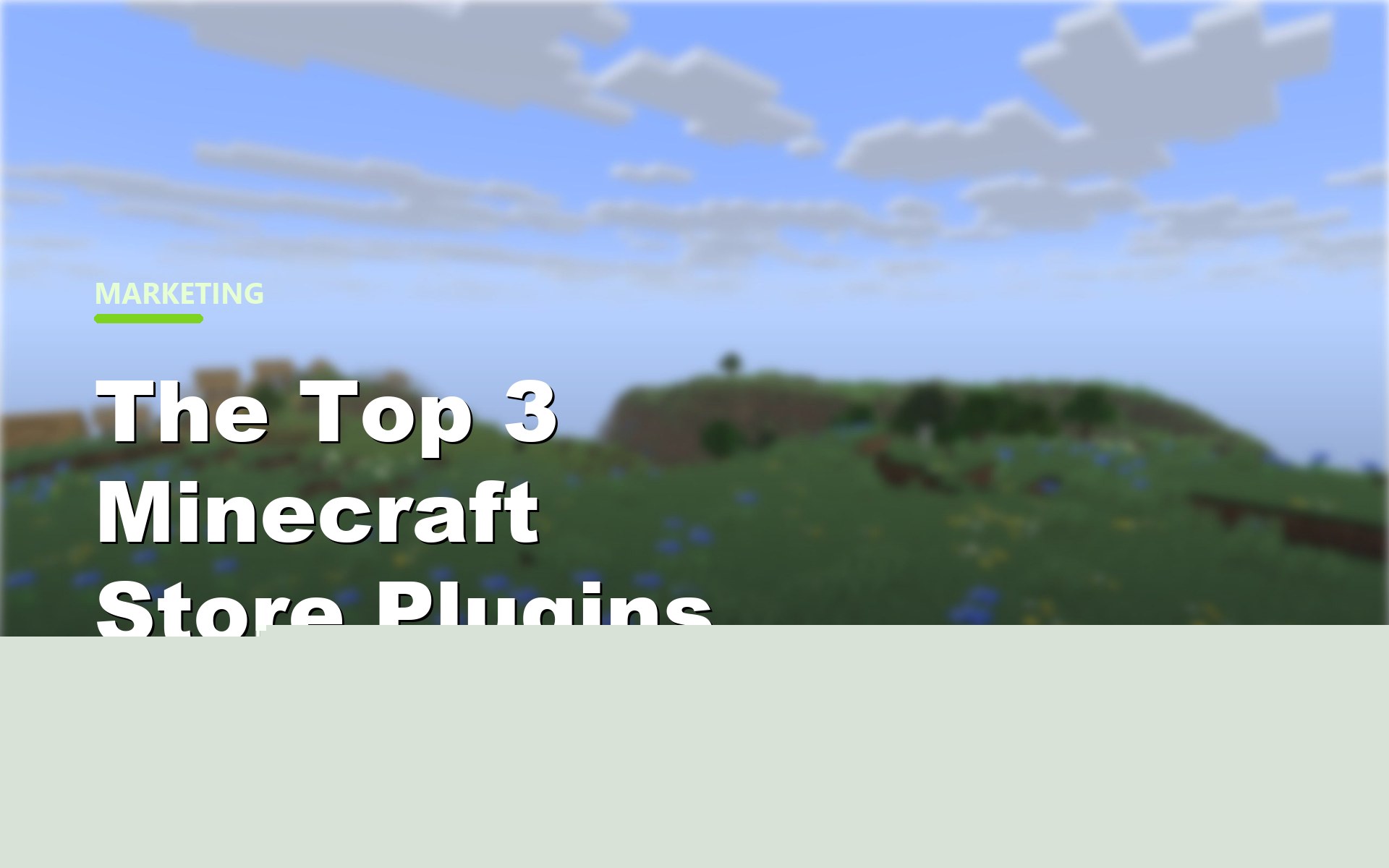 The Top 3 Minecraft Store Plugins for 2026