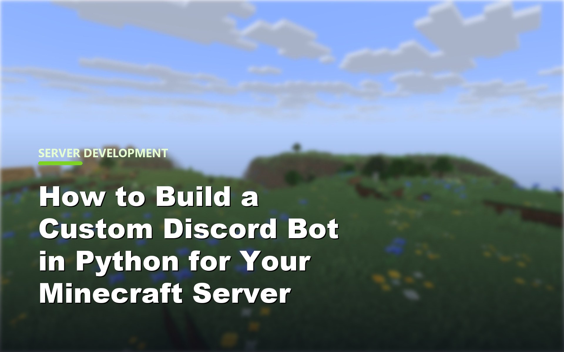 Build a custom Discord bot in Python for a Minecraft server